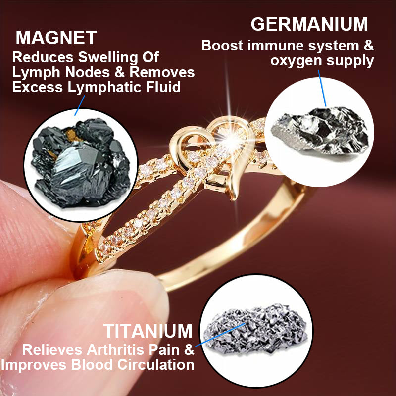 CZTICLE™ Lymphatic Magnetic Therapy heart diamond ring(LAST DAY SALE-94% OFF)