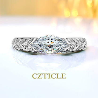 💖CZTICLE Lymphatic Magnetic Therapy Titanium Gypsophila Ring (🔥LAST DAY SALE-70% OFF)