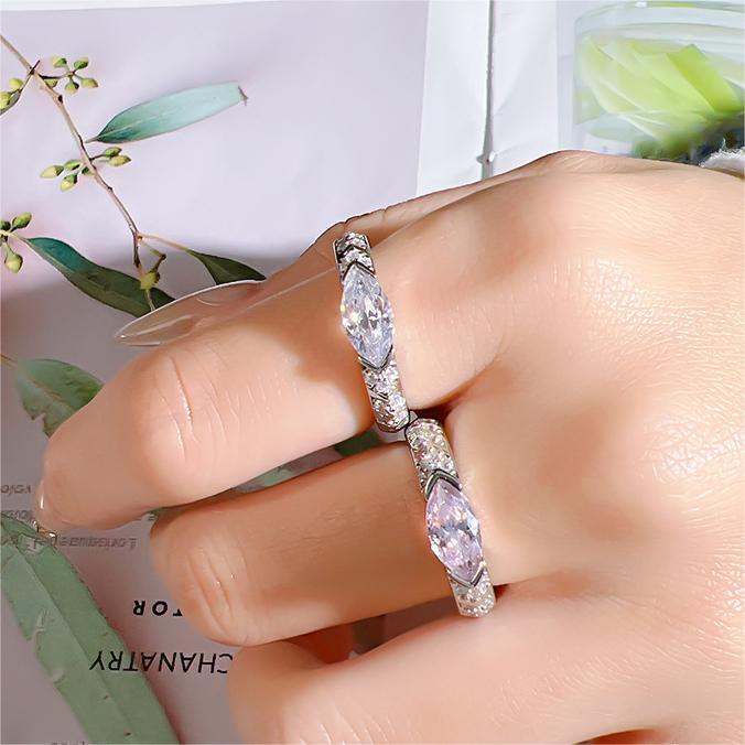 💖CZTICLE Lymphatic Magnetic Therapy Titanium Gypsophila Ring (🔥LAST DAY SALE-70% OFF)